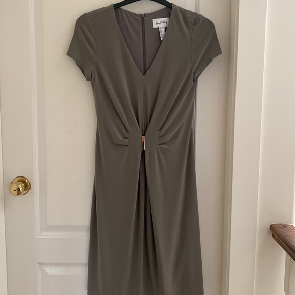 Olive green Joseph Ribkoff dress - Picture 4 of 9